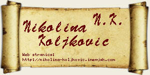 Nikolina Koljković vizit kartica